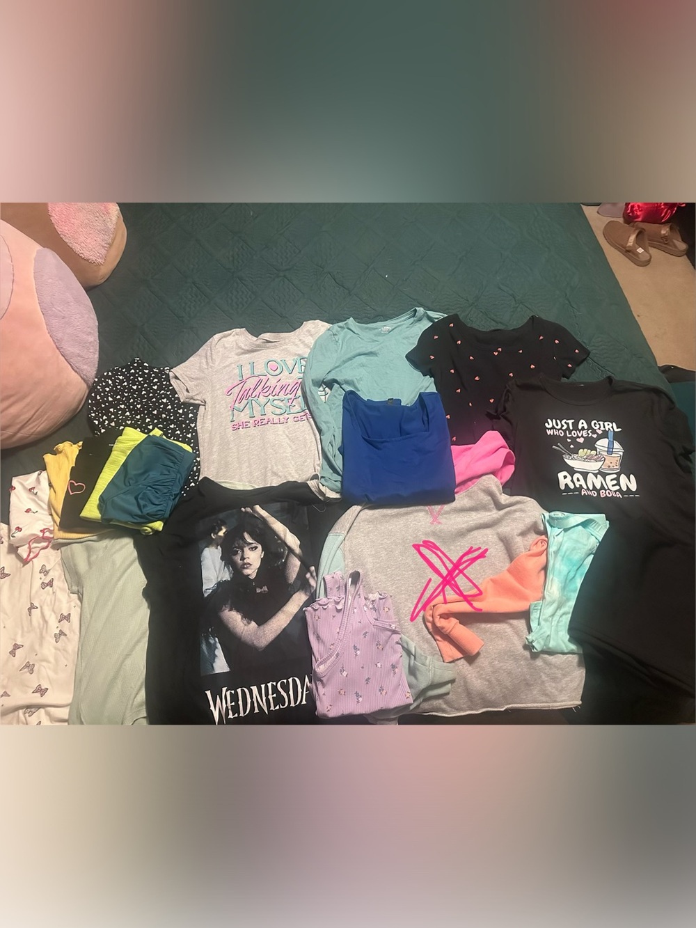 Girls' Assorted Tees & Pants XL